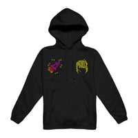"QUICK SKETCH" LIGHTNING ARC LOGO PULL-OVER HOODIE (BLACK)