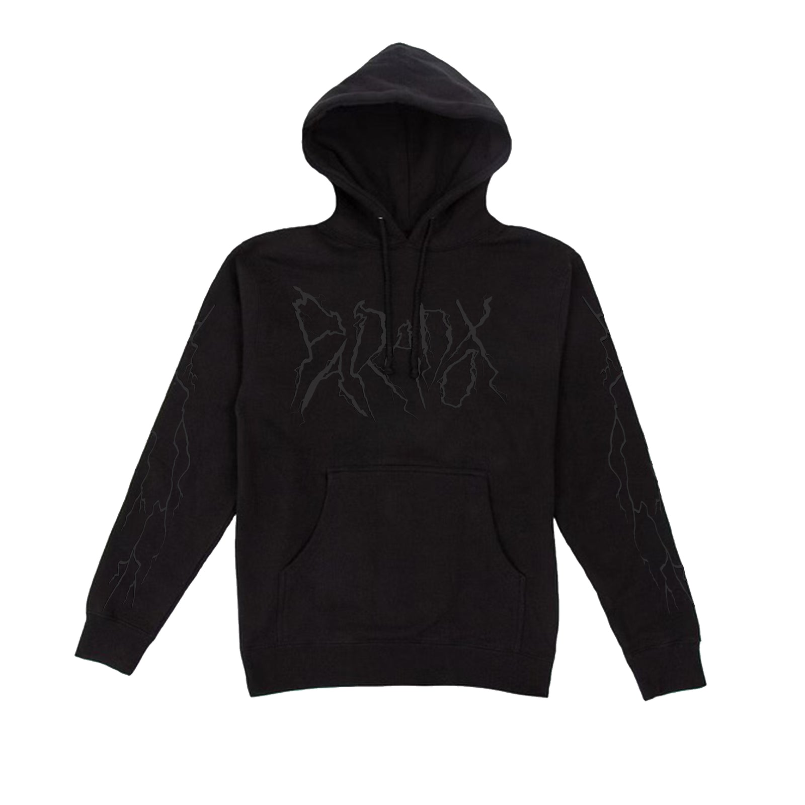 "LIGHTNING STRIKE" HOODIE (TRIPLE BLACK)
