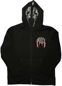 Halloween Swarovski Full-Zip Hoodie (BLACK)