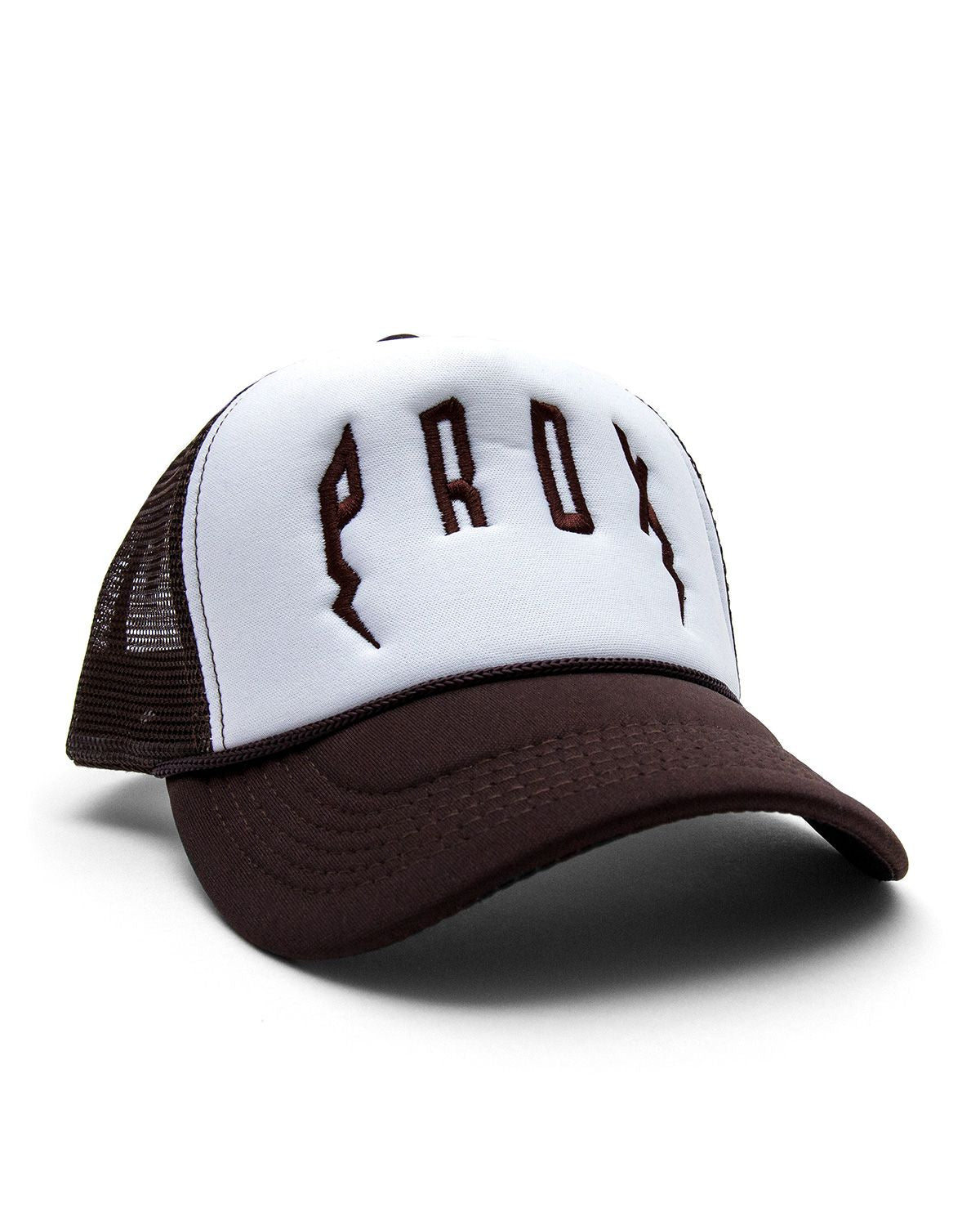 PRDX Trucker Hat (White/Brown/Black)