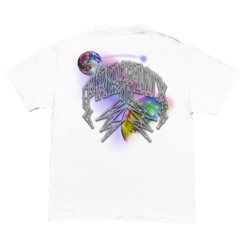 "GALAXY" LIGHTNING ARC LOGO TEE (WHITE)