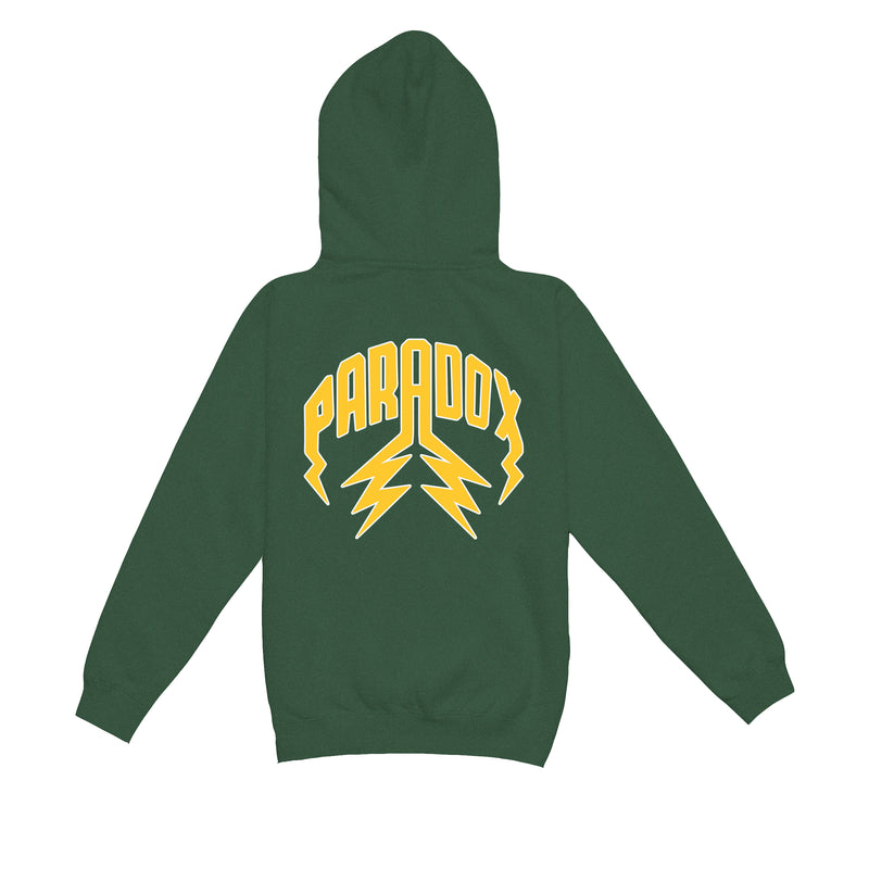 "BRAZIL" LIGHTNING ARC LOGO HOODIE (GREEN)