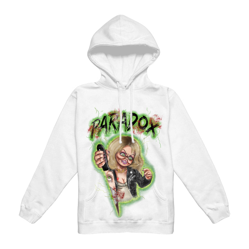 HALLOWEEN EXCLUSIVE PULL-OVER HOODIE "TIFFANY" (WHITE)