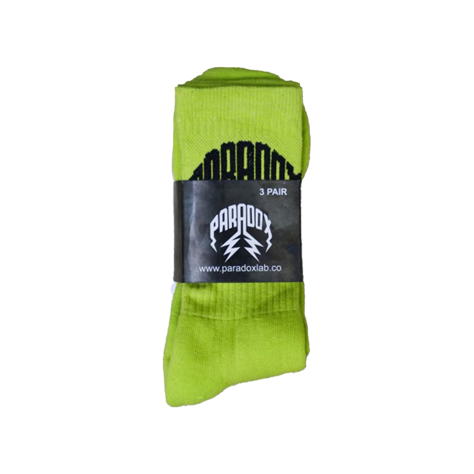 Crew Socks Lightning Arc Logo (3 Pack) - Green