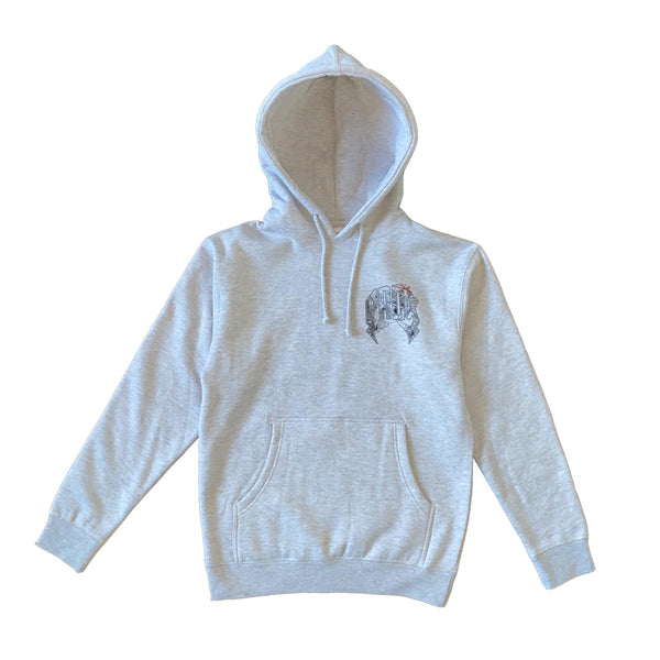 Spider Lightning Arc Logo Pull-Over Hoodie (Grey)