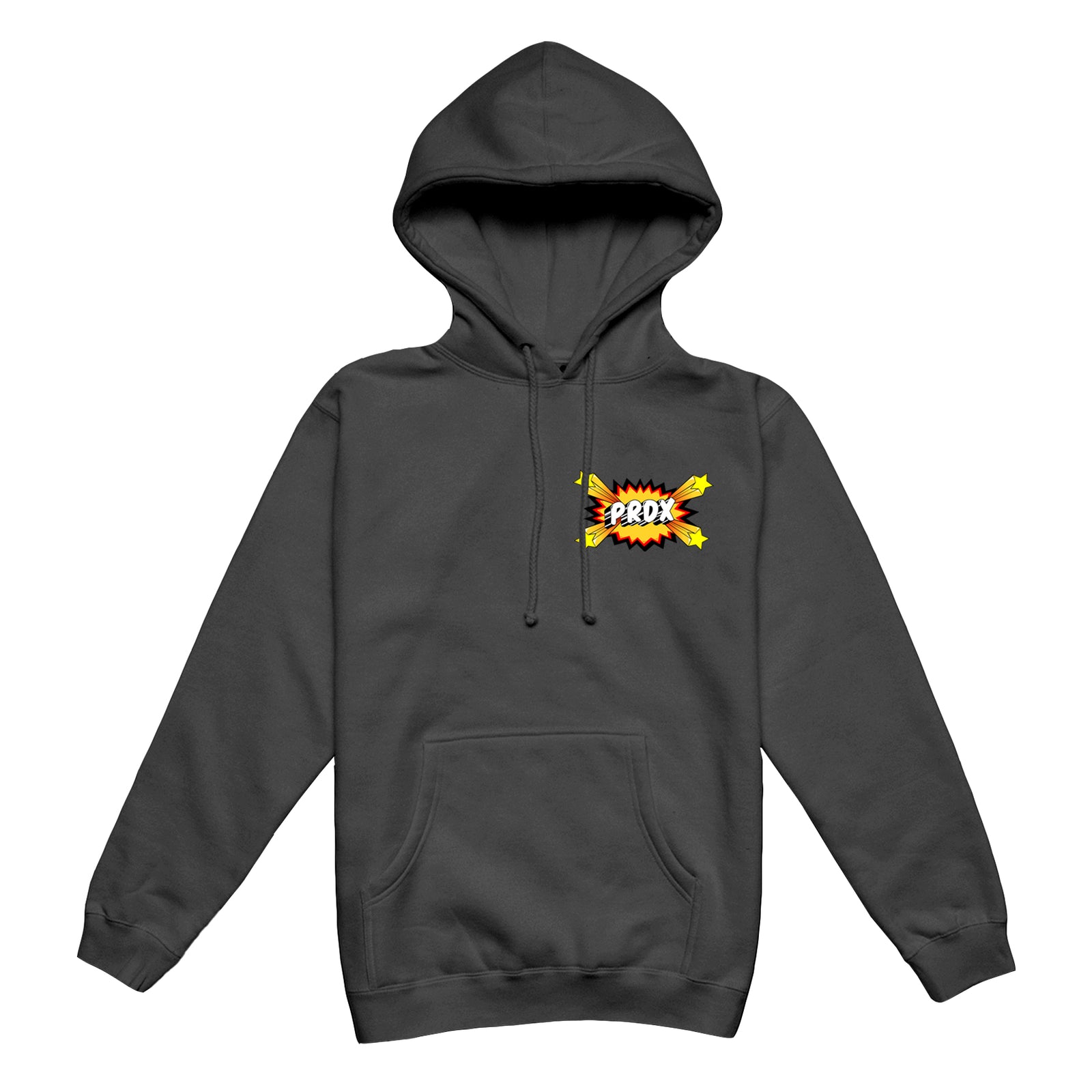 "POP ART" LIGHTNING ARC LOGO HOODIE (CHARCOAL GREY)