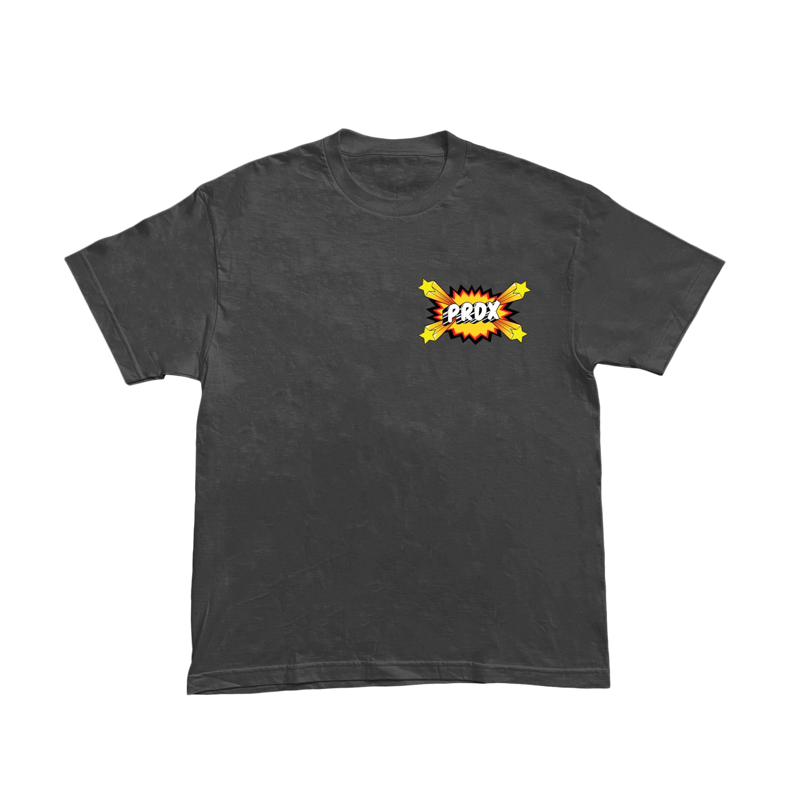 "POP ART" LIGHTNING ARC LOGO TEE (CHARCOAL)