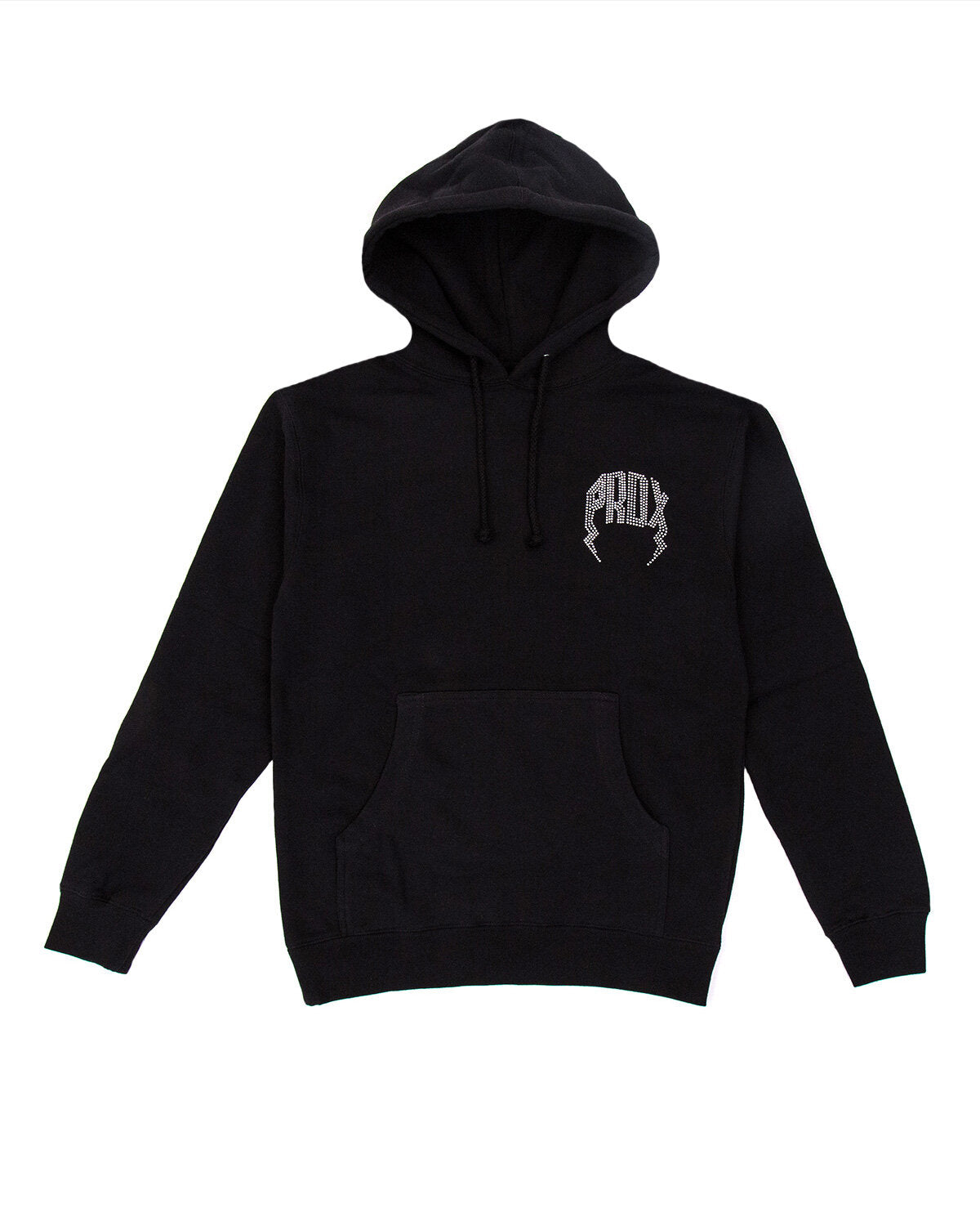 Diamond Lightning Arc Logo Pull-Over Hoodie (Black)