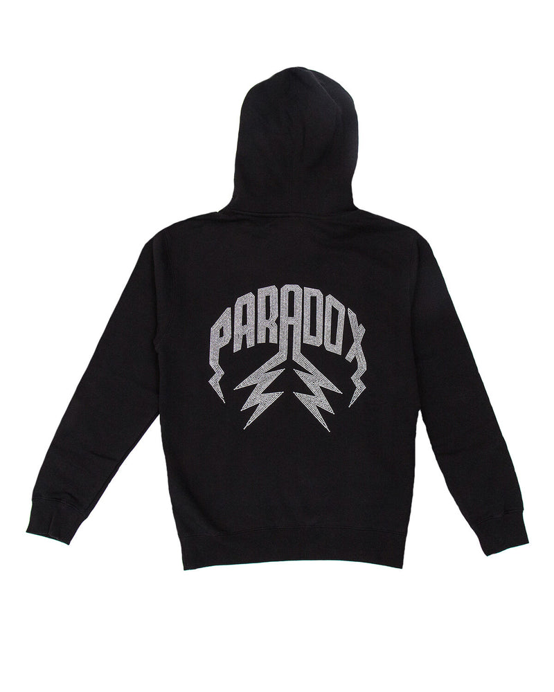 Diamond Lightning Arc Logo Pull-Over Hoodie (Black) – Paradox Lab