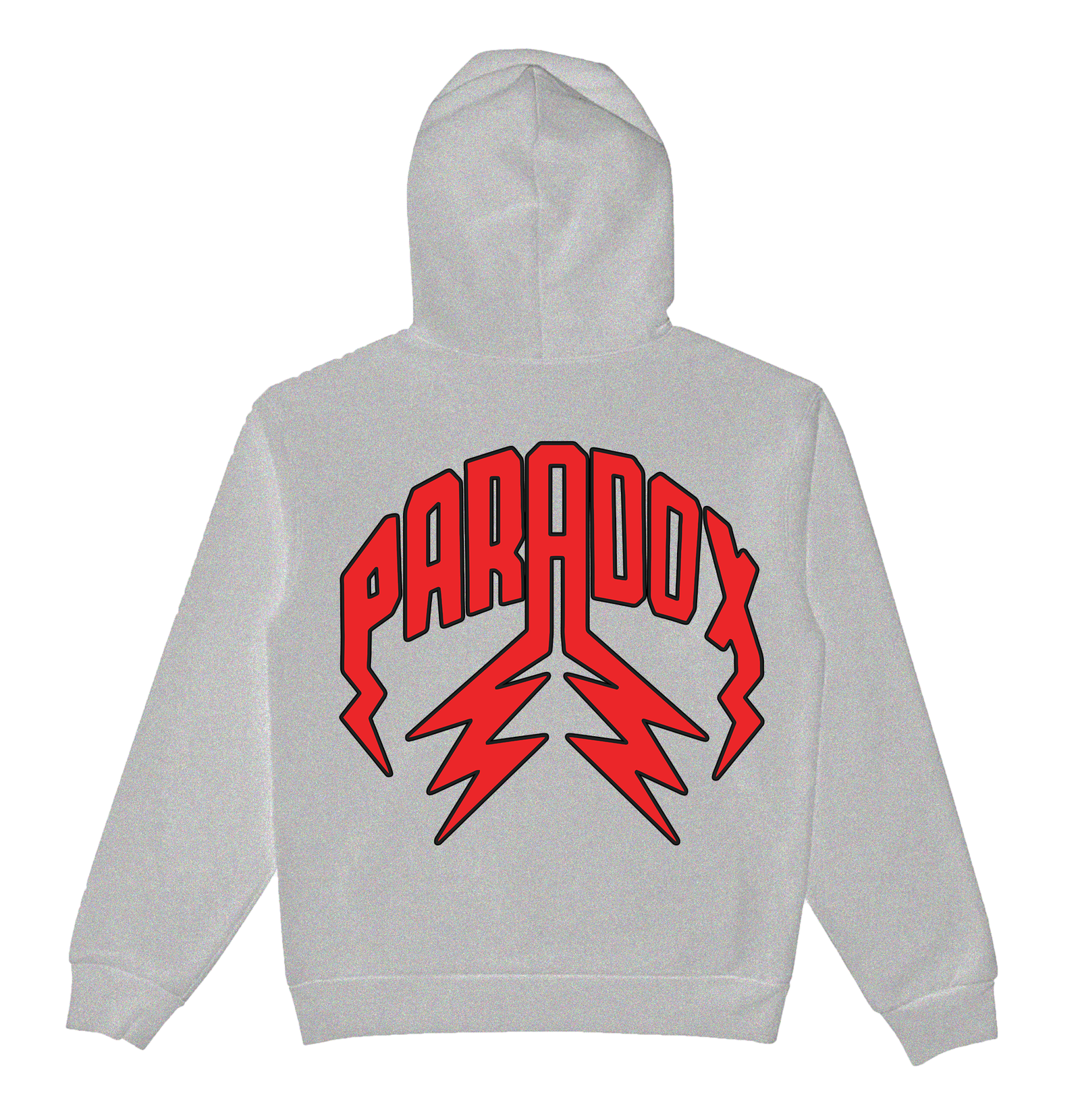 “WAR IS PEACE” ARABIC LIGHTNING ARC LOGO PULL-OVER HOODIE (GREY)