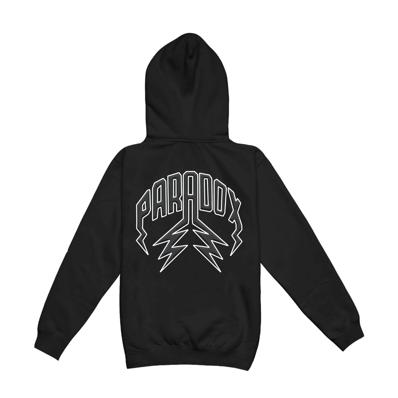 “ARABIC” LIGHTNING ARC LOGO PULL-OVER HOODIE (BLACK)
