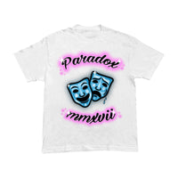 Airbrushed "Laugh Now Cry NEVER" TEE (WHITE)