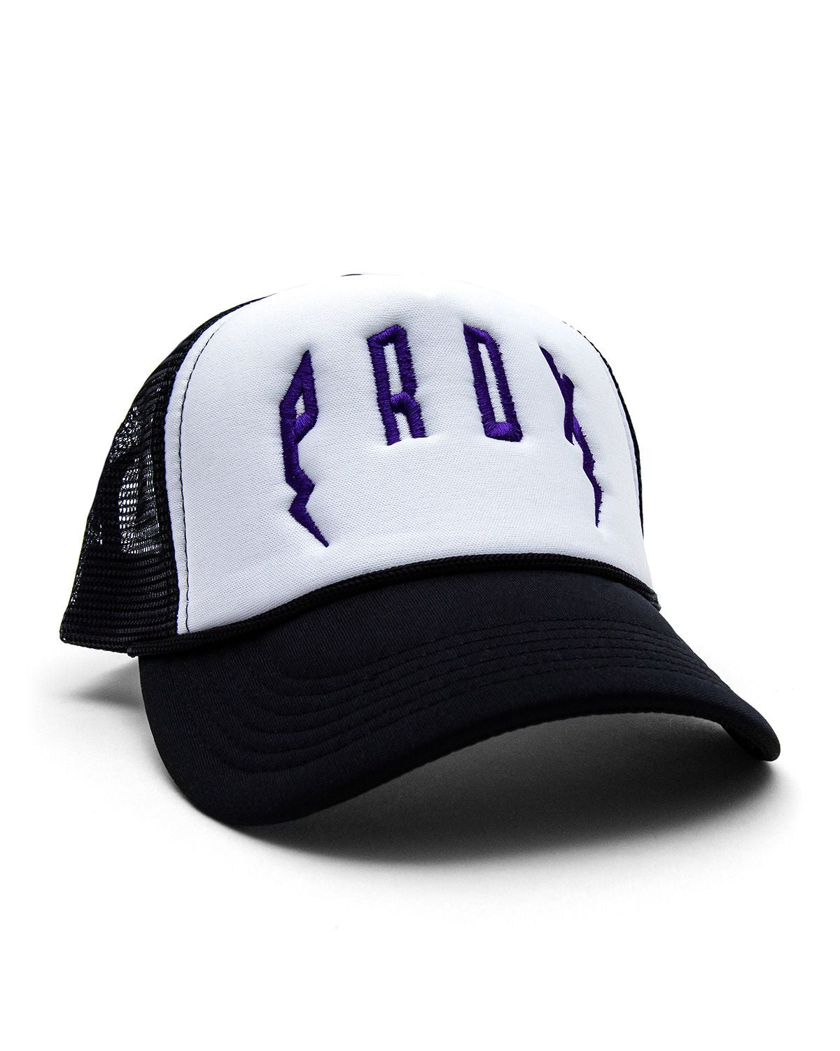 PRDX Trucker Hat (Black/White/ Purple)