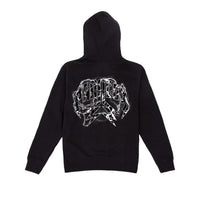 "ELECTRIC" LIGHTNING ARC LOGO HOODIE (BLACK/WHITE)