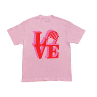 "PRDX LOVE SIGN" LIGHTNING ARC LOGO TEE (PINK)