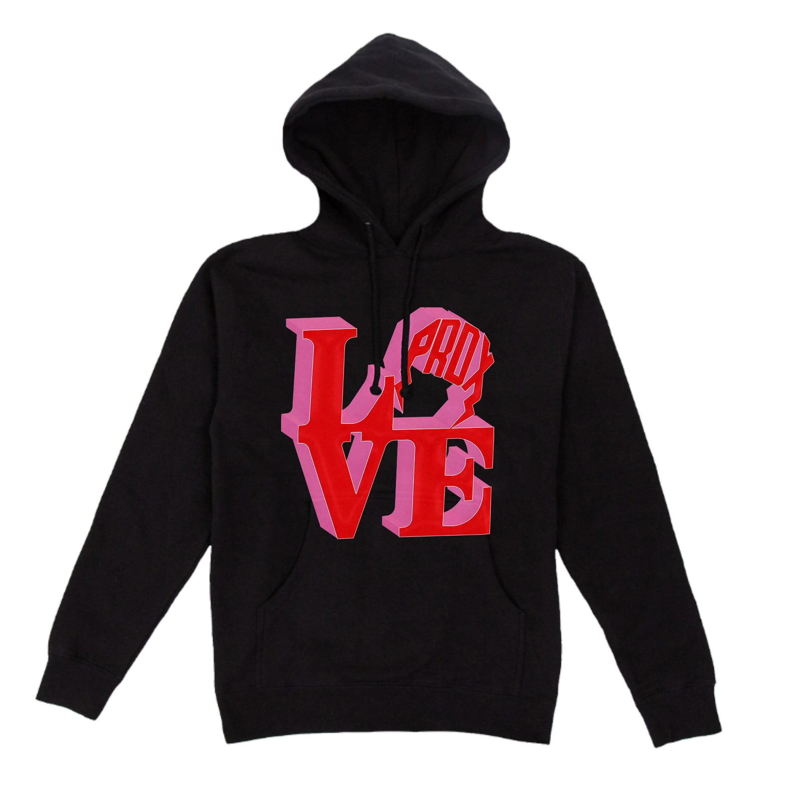 "PRDX LOVE SIGN" LIGHTNING ARC LOGO HOODIE (BLACK)