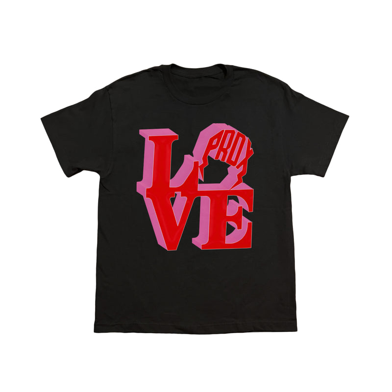 "PRDX LOVE SIGN" LIGHTNING ARC LOGO TEE (BLACK)