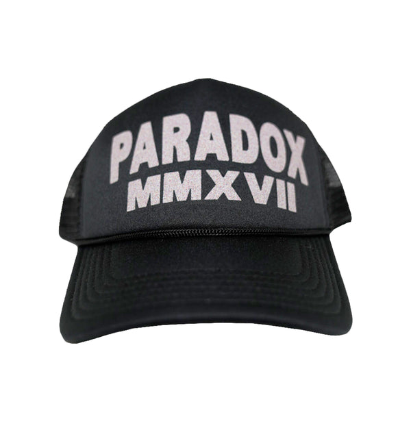 PARADOX MMXVII TRUCKER HAT (BLACK/WHITE)