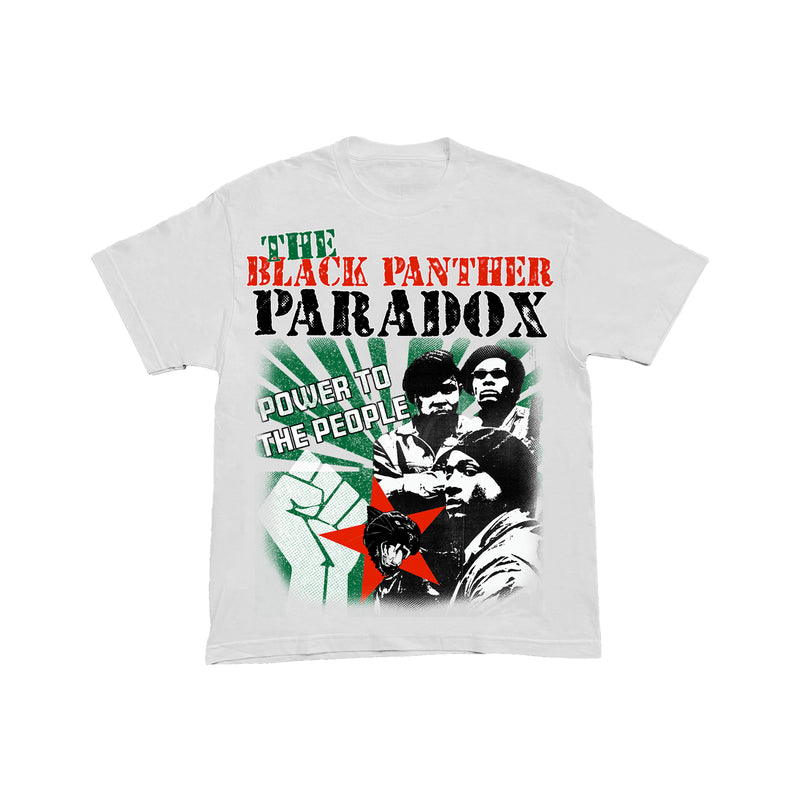 BHM "THE BLACK PANTHER PARADOX" TEE (WHITE)
