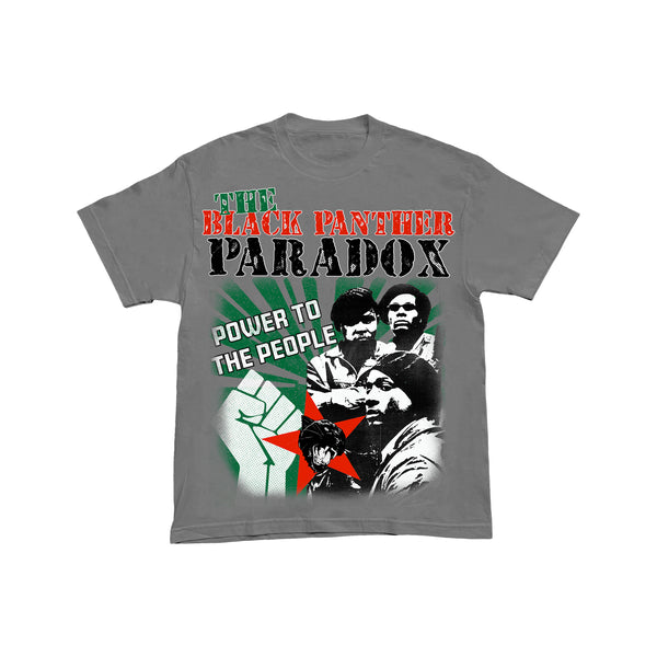 BHM "THE BLACK PANTHER PARADOX" TEE (CHARCOAL GREY)