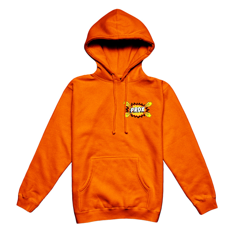 "POP ART" LIGHTNING ARC LOGO HOODIE (ORANGE)