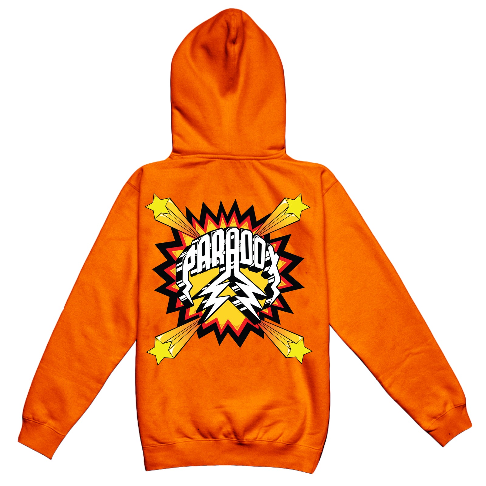 "POP ART" LIGHTNING ARC LOGO HOODIE (ORANGE)