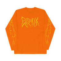 "Lightning Strike" Long Sleeve Tee (Orange/Safety Yellow)
