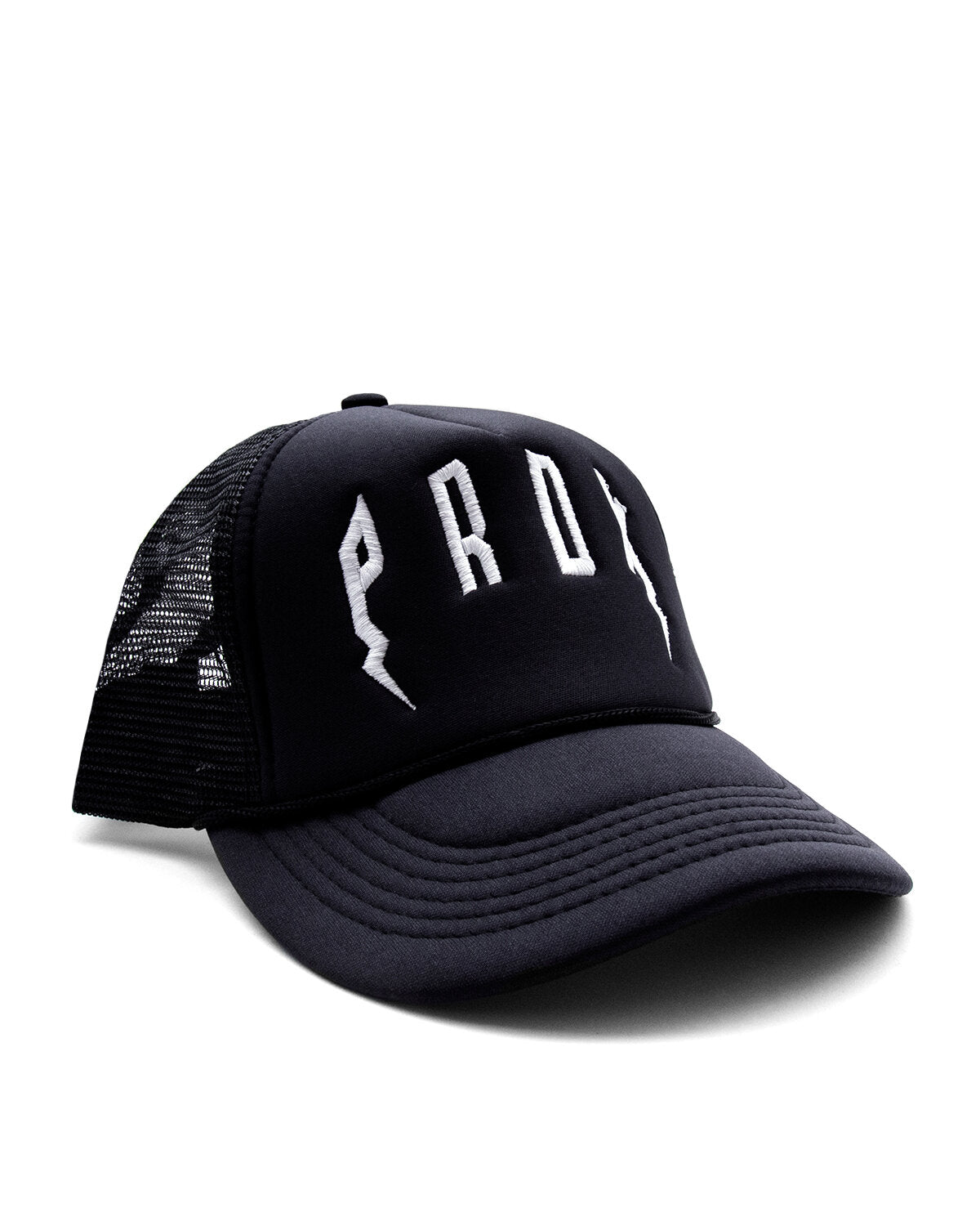 PRDX Trucker Hat (Black/Black/White)