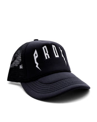 PRDX Trucker Hat (Black/Black/White)
