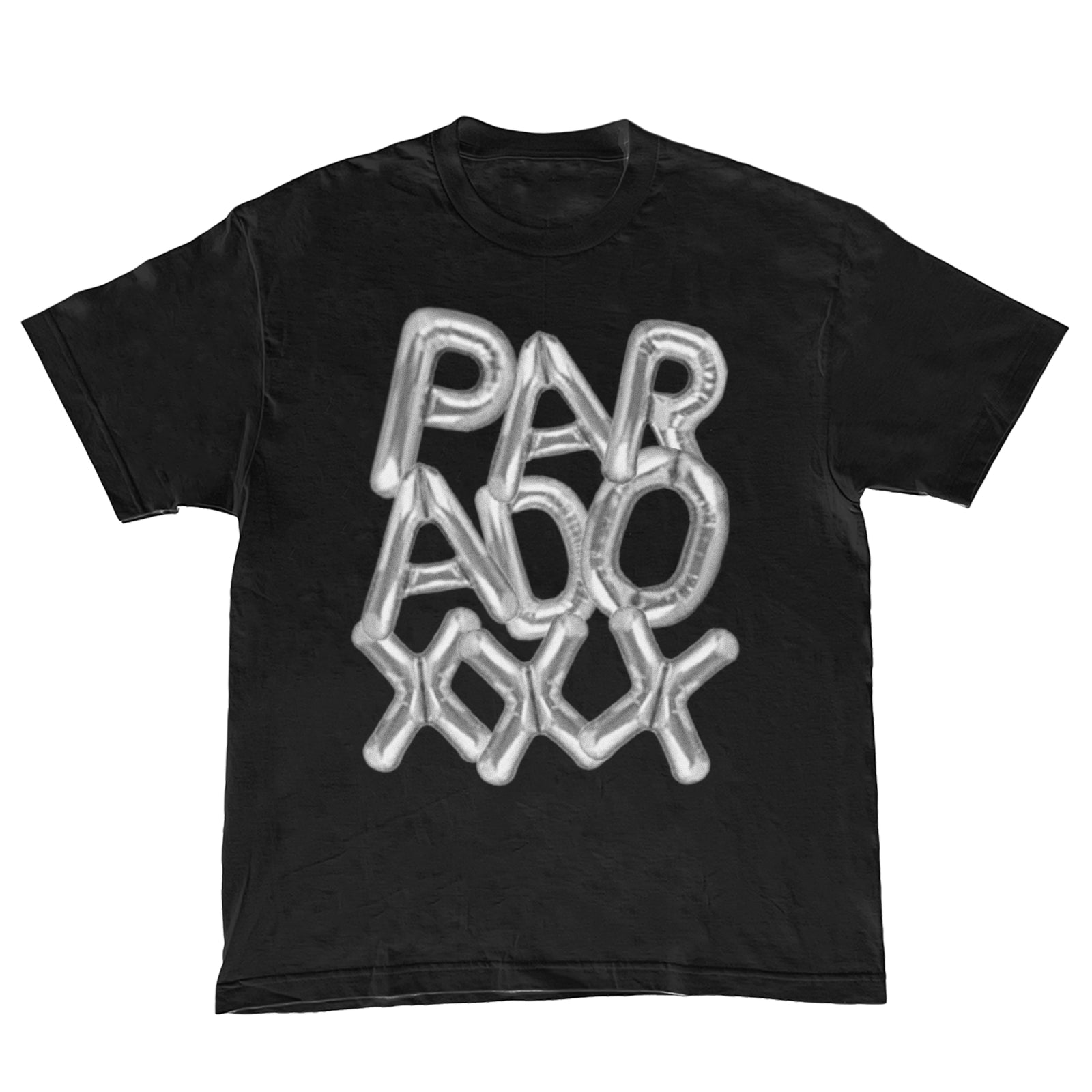 "BALLOON" 5 YEAR ANNIVERSARY TEE (BLACK/SILVER)