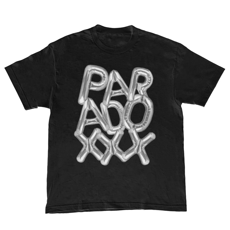 "BALLOON" 5 YEAR ANNIVERSARY TEE (BLACK/SILVER)
