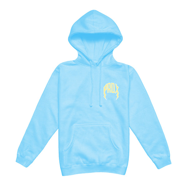 "PASTEL" LIGHTNING ARC LOGO HOODIE (BABY BLUE)