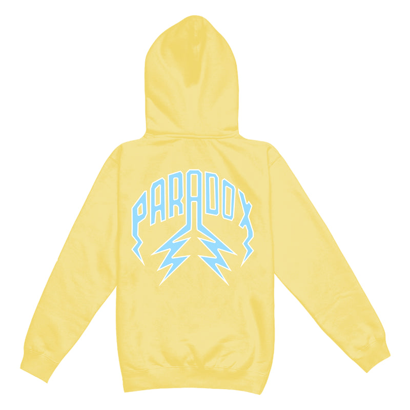 "PASTEL" LIGHTNING ARC LOGO HOODIE (POWDER YELLOW)