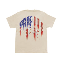 "U.S.A. FOR PARADOX!" LIGHTNING ARC LOGO TEE (CREAM)