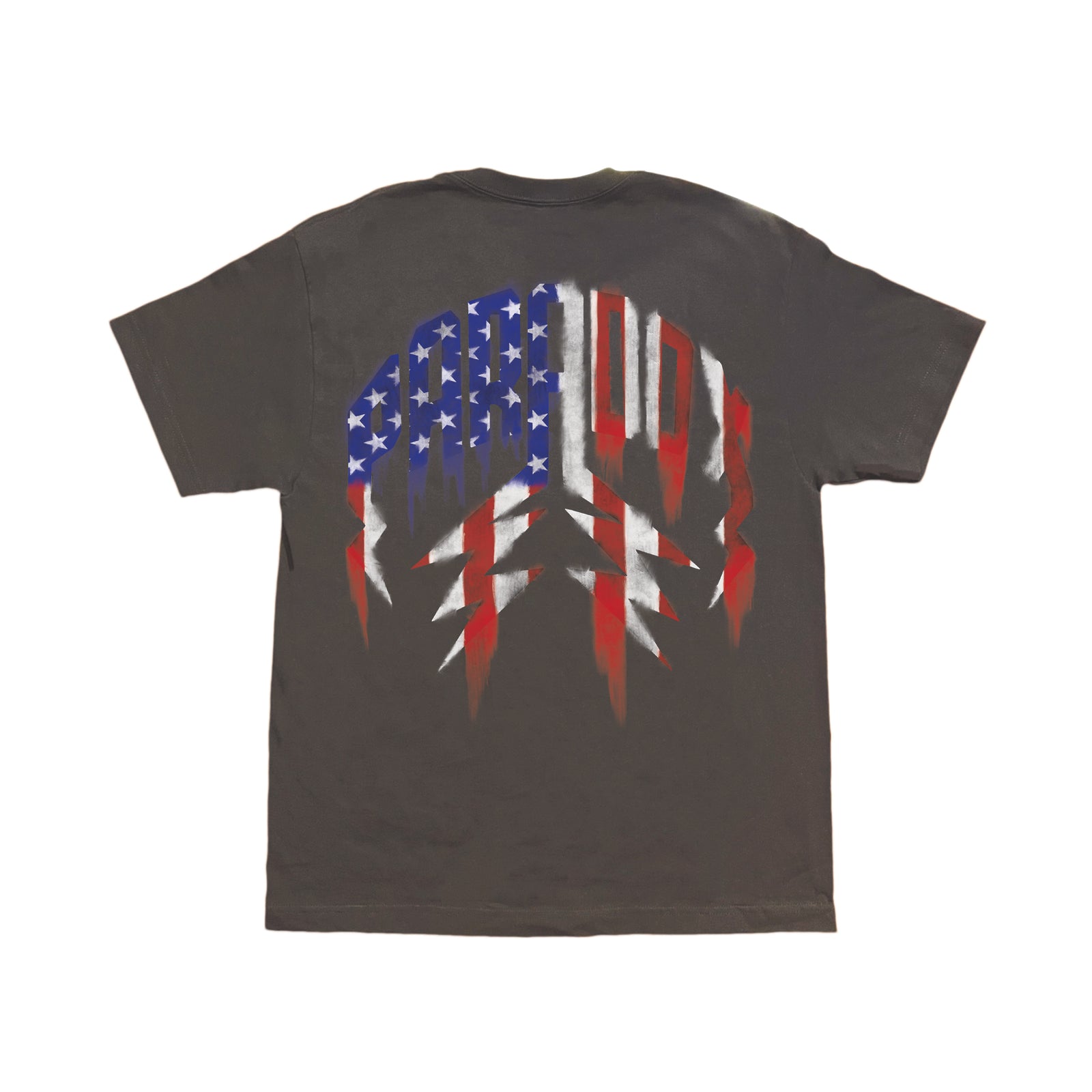 "U.S.A. FOR PARADOX!" LIGHTNING ARC LOGO TEE (CHARCOAL)
