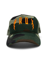 PRDX Trucker Hat (Camo/Olive/Orange)