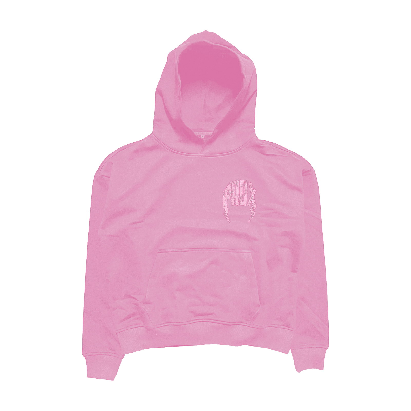 "V-DAY Exclusive Swarovski Rhinestone" Lightning Arc Logo Pull-Over Hoodie (PINK)