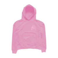 "V-DAY Exclusive Swarovski Rhinestone" Lightning Arc Logo Pull-Over Hoodie (PINK)