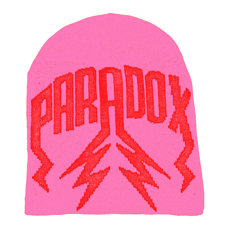 LIGHTNING ARC LOGO BEANIE - (PINK/RED)