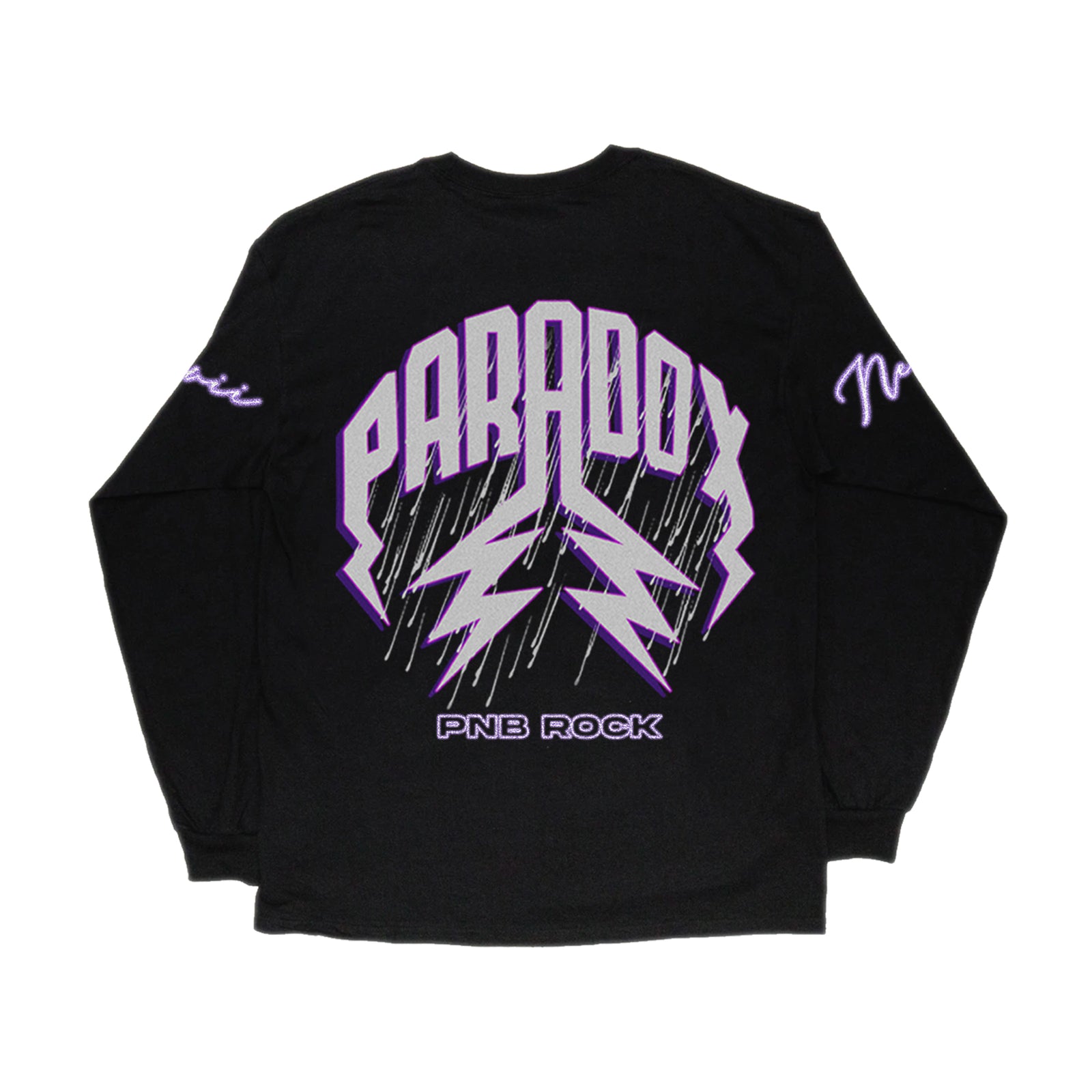 PNB ROCK '2GYTTR' x PARADOX LONG SLEEVE TEE (BLACK)
