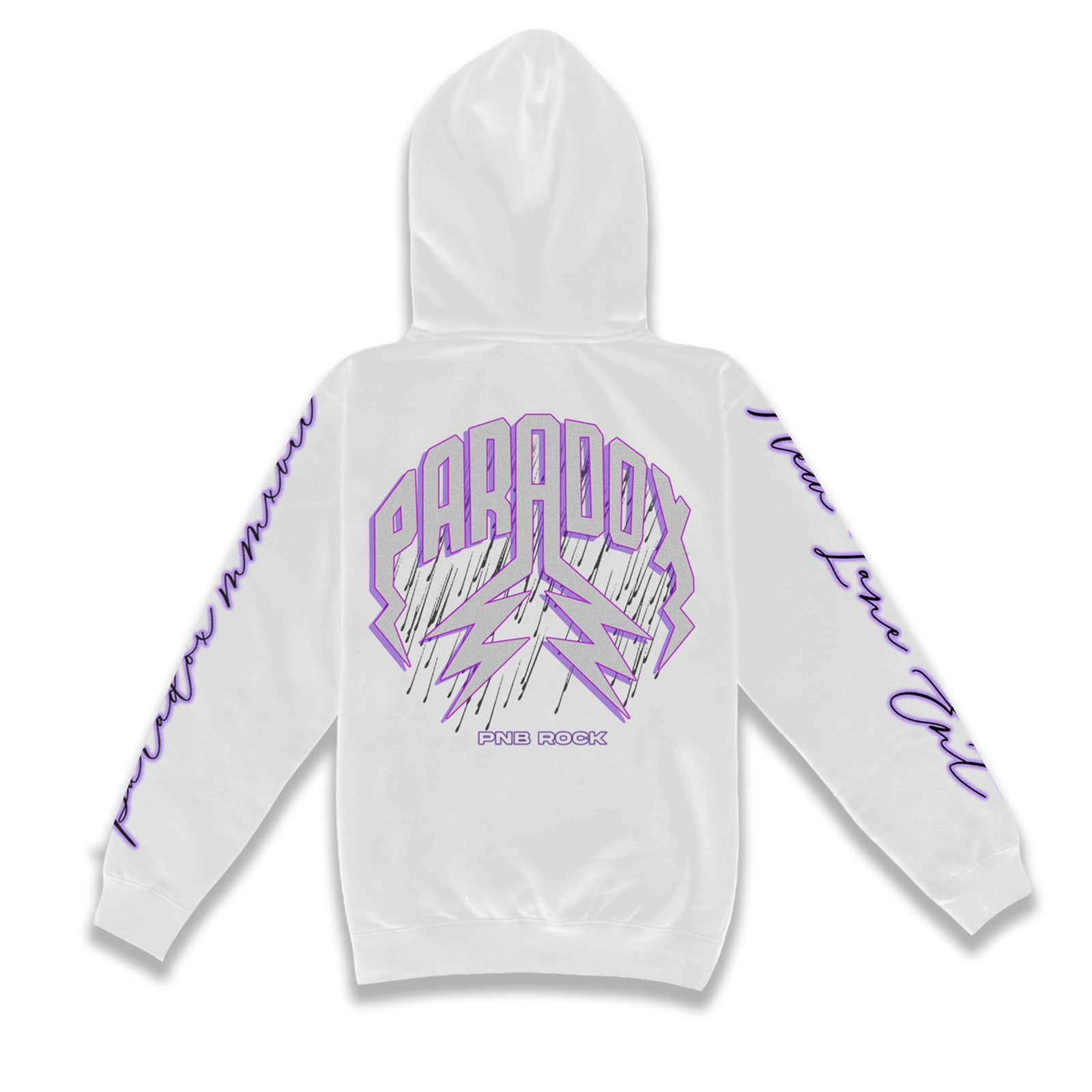 PNB ROCK '2GYTTR' x PARADOX HOODIE (WHITE)