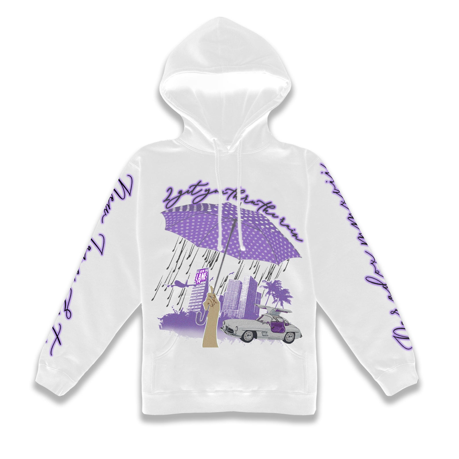 PNB ROCK '2GYTTR' x PARADOX HOODIE (WHITE)