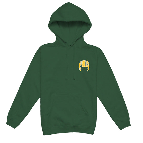 "BRAZIL" LIGHTNING ARC LOGO HOODIE (GREEN)