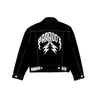 DENIM JACKET LIGHTNING ARC LOGO (BLACK)