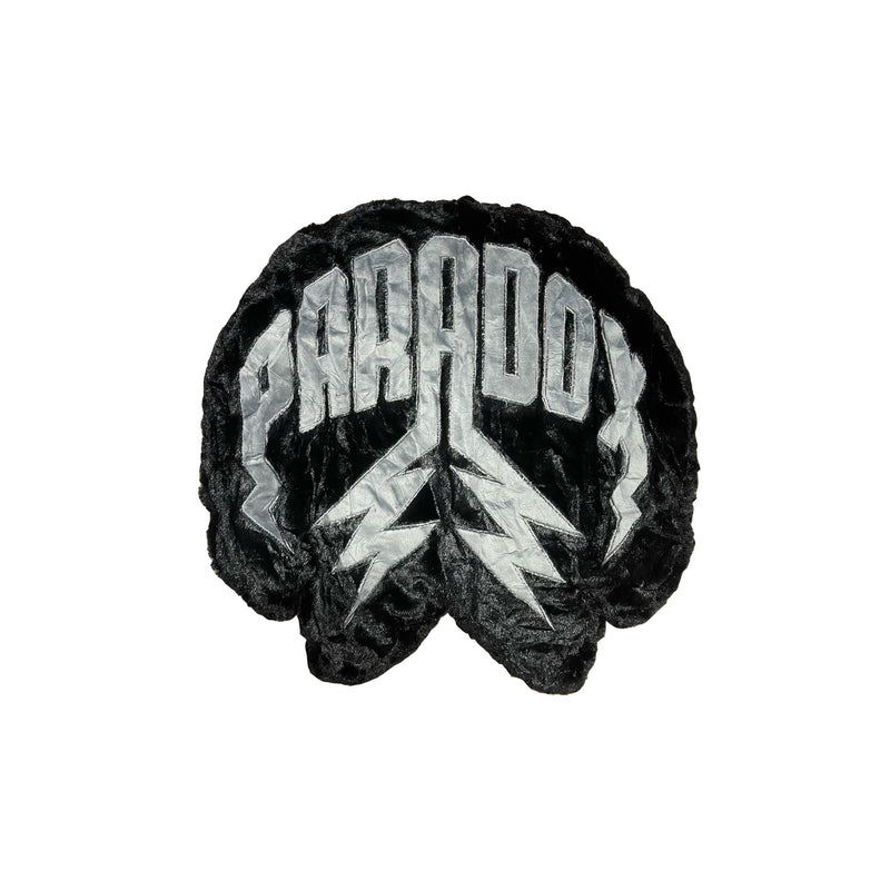 PLUSH PILLOW LIGHTNING ARC LOGO (BLACK)