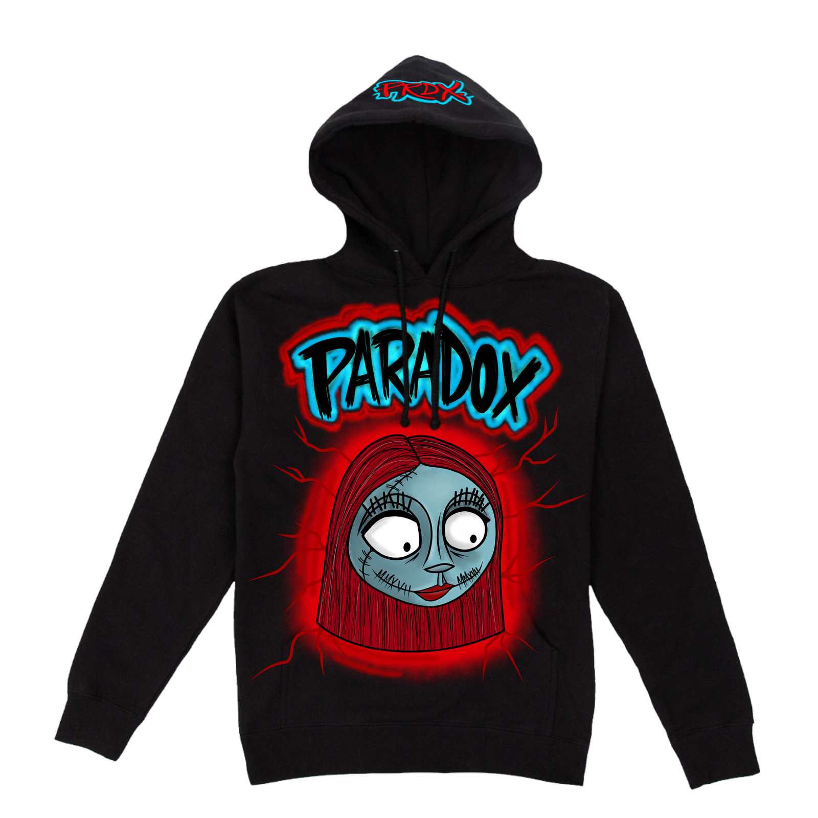 HALLOWEEN EXCLUSIVE PULL-OVER HOODIE "SALLY" - (BLACK)