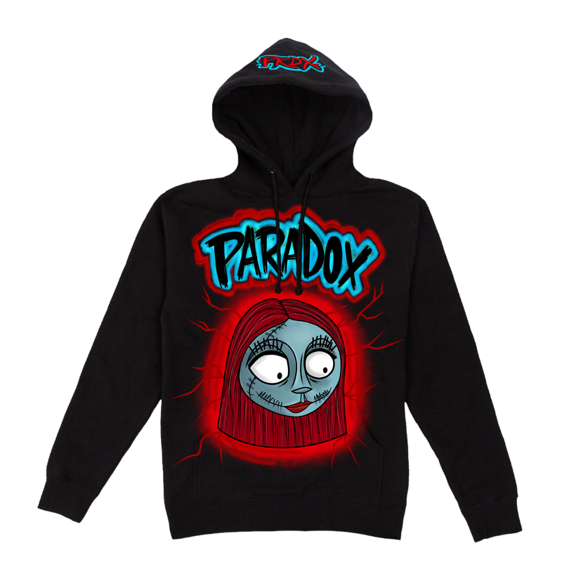 HALLOWEEN EXCLUSIVE PULL-OVER HOODIE "SALLY" - (BLACK)
