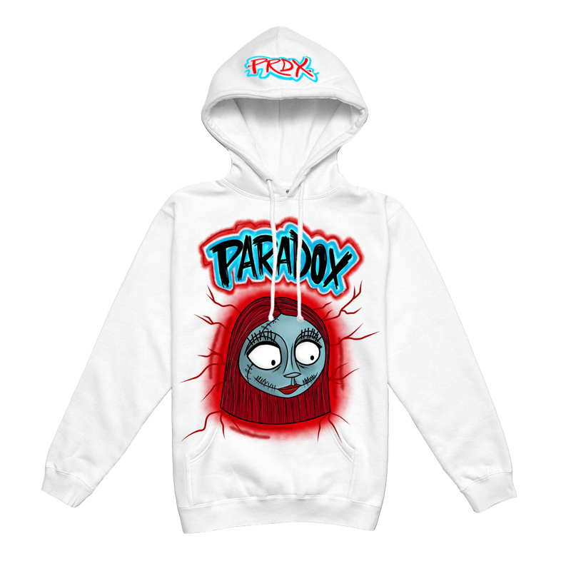 HALLOWEEN EXCLUSIVE PULL-OVER HOODIE "SALLY" - (WHITE)