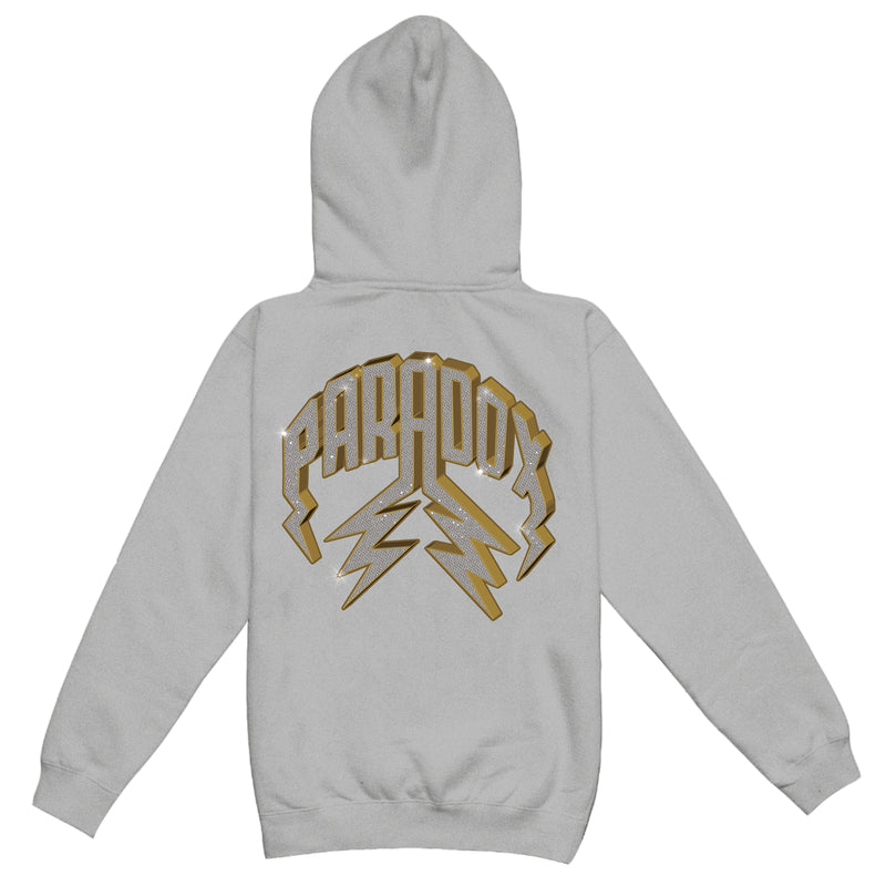 "VVS" LIGHTNING ARC LOGO HOODIE (GREY)