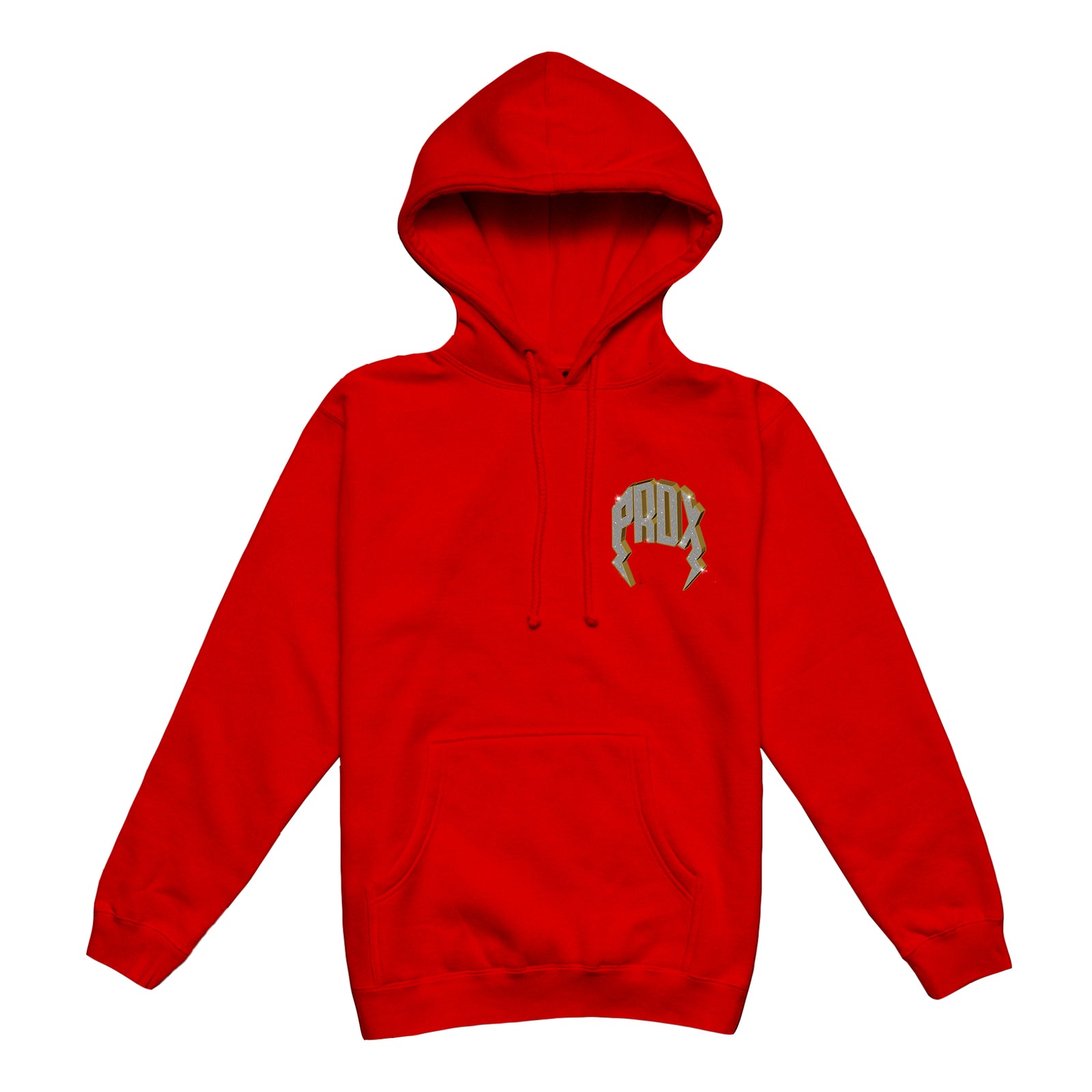 "VVS" LIGHTNING ARC LOGO HOODIE (RED)